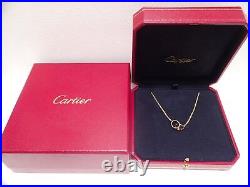 CARTIER 18k rose gold Baby Love pendant necklace 17.3