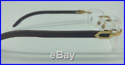 CARTIER Brown and Gold Frames 61399811 53-18-140 Made in France