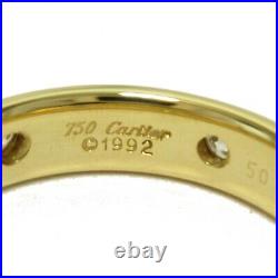 CARTIER Stella 6P diamond Ring 18K(750) Yellow Gold Used women