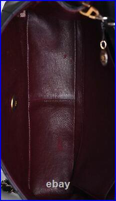 CHANEL Black Leather Diana Small Flap 24K Gold CC Shoulder Bag Crossbody Purse