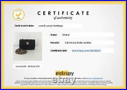 CHANEL Black Leather Rectangular Mini Flap Gold CC Chain Crossbody Shoulder Bag