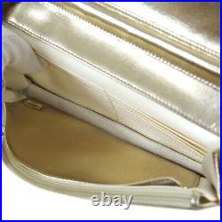 CHANEL CC Chain Shoulder Wallet Bag 12042341 Purse Gold Leather Vintage A41608e