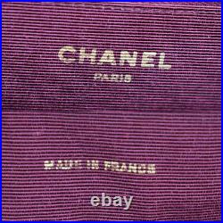 CHANEL CC Logo Chain Shoulder Bag Leather Black Gold France Vintage 632LB407
