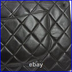 CHANEL Classic Double Flap Medium Shoulder Bag 7670143 Black Leather NR14057i
