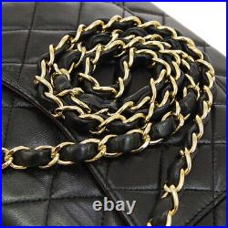 CHANEL Classic Double Flap Medium Shoulder Bag 7670143 Black Leather NR14057i