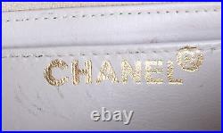 CHANEL Diana Flap Gold Quilted Leather Gold Chain Crossbody Shoulder Bag Purse