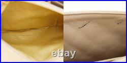CHANEL Matelasse Chain Shoulder Bag Beige Leather Vintage Authentic #RR553 Y