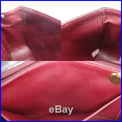 CHANEL Matelasse Chain Shoulder Bag Black Leather Vintage Authentic #ZZ515 O
