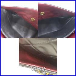 CHANEL Matelasse Double Flap Chain Shoulder Bag Black Leather Authentic #AD230 Y