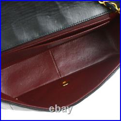 CHANEL Medium Diana CC Single Chain Shoulder Bag Black Leather Vintage AK35518b