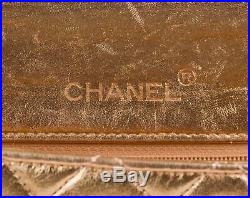 CHANEL Mini GHW Gold Quilted Leather Chain CC Classic Flap Shoulder Bag Purse