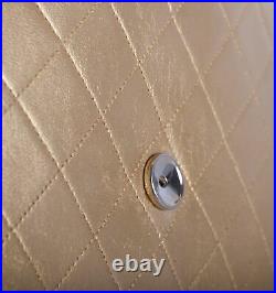 CHANEL Mini GHW Gold Vertical Leather Chain CC Mini Flap Crossbody Bag Purse