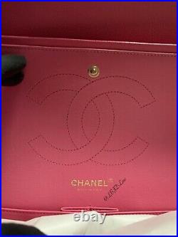 CHANEL Pink Caviar Jumbo Classic Double Flap 19C Rose Gold NWT Barbie Bubblegum