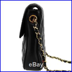 CHANEL Quilted Matelasse Chain Shoulder Bag Black Leather Vintage Auth #Z770 I