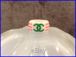 CHANEL RING Pink/Green/White GOLD STAMP'04 MADE in FRANCE GUARANTEED AUTHENTIC