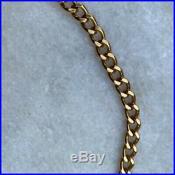 CHANEL Vintage 1980s Gold Chain Logo CC Turn-Lock Necklace/Bracelet 22