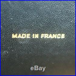 CHANEL Vintage Chain Shoulder Bag Purse Black Leather Gold Hardware