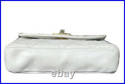 CHANEL Vintage White Waist/ Belt Bag 24k Gold HW