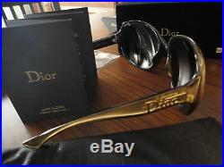 CHRISTIAN DIOR SUNGLASSES GLOSSY GOLD SOLID 18 Kt LIM. EDITION 500, NEW, RARE