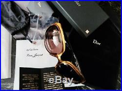 CHRISTIAN DIOR SUNGLASSES GLOSSY SOLID GOLD 18 Kt LIM. EDITION 500, RAREST, NEW