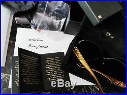 CHRISTIAN DIOR SUNGLASSES GLOSSY SOLID GOLD 18 Kt LIM. EDITION 500, RAREST, NEW