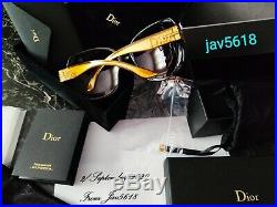 CHRISTIAN DIOR SUNGLASSES GLOSSY SOLID GOLD 18 Kt MASTERPIECE 500, RAREST, NEW