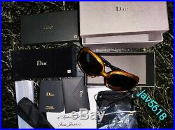 CHRISTIAN DIOR SUNGLASSES GLOSSY SOLID GOLD 18 Kt MASTERPIECE 500, RAREST, NEW