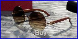 Carti Ye's C Décor Yayes Brown Lens Rosewood Cardis Buffs Buffalo Sunglasses
