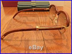 Cartier 1116679 Men's Gold & Brown Gradient Eyeglasses