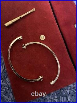 Cartier 18K Gold LOVE Bracelet and screwdriver Size 19