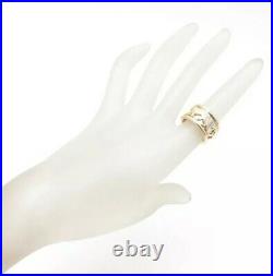 Cartier 18K White And Yellow Gold Walking Panthere Ring