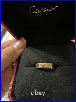 Cartier 18K Yellow Gold Love Ring Size 52