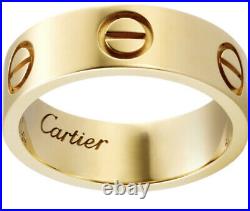 Cartier 18K Yellow Gold Love Ring Size 62