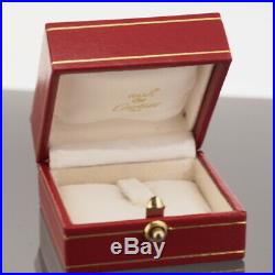 Cartier 18k Tri Color Gold Trinity Ring With 3 Diamonds Size 52 With Box