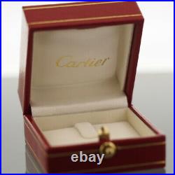 Cartier 18k Tri-color Gold 3 Bands Trinity Rolling Ring 53 Us 6.25 With Box