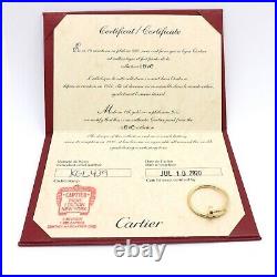 Cartier 18k Yellow Gold Just Un Clou Small Nail Ring sz9 French sz59 Box Papers