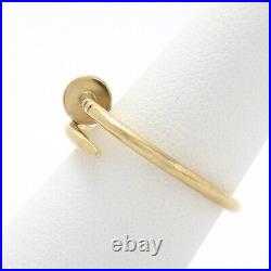 Cartier 18k Yellow Gold Just Un Clou Small Nail Ring sz9 French sz59 Box Papers