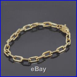 Cartier 18k Yellow Gold Spartacus Link Chain Bracelet With Box