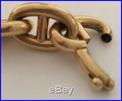 Cartier 1930's or 1940's 18kt Gold Anchor Link Bracelet Unisex