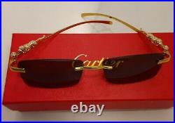 Cartier Buffalo Horn Sunglasses Black