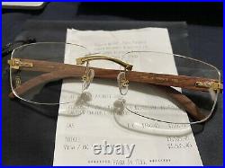 Cartier C Decor Buffalo Buffs Sunglasses CT112443 001 Gold Frame Brown