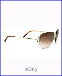 Cartier C Decor Sunglasses Rimless Marbella T8200662 100% Authentic (big C)