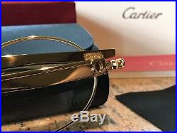 Cartier Gold/Gold Straightback Glasses