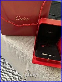 Cartier LOVE Bracelet 18ct White Gold SELFRIDGES INVOICE (Size 17) REF B6047417