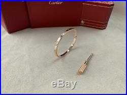 Cartier Love Bracelet SM Rose Gold Size 16
