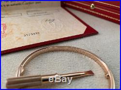 Cartier Love Bracelet SM Rose Gold Size 16