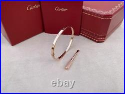 Cartier Love Bracelet SM Rose Gold Size 19