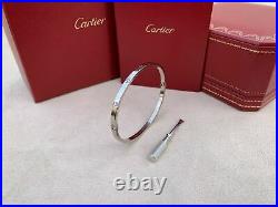 Cartier Love Bracelet SM White Gold Size 19