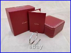 Cartier Love Bracelet SM White Gold Size 19