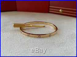 Cartier Love Bracelet SM Yellow Gold Size 16